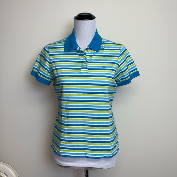 Lilly Pulitzer Tops - Lilly Pulitzer Stripe Polo Shirt. Size M